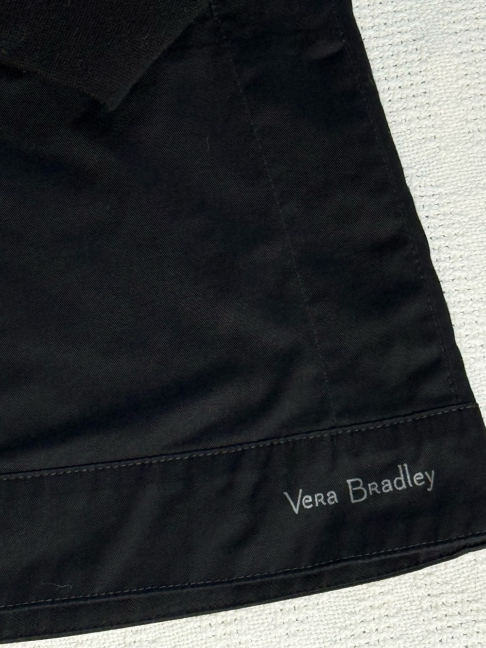 Black Relaxed Utility Jacket Lightweight Minimalist Vera Bradley XL - Picture 3 of 14